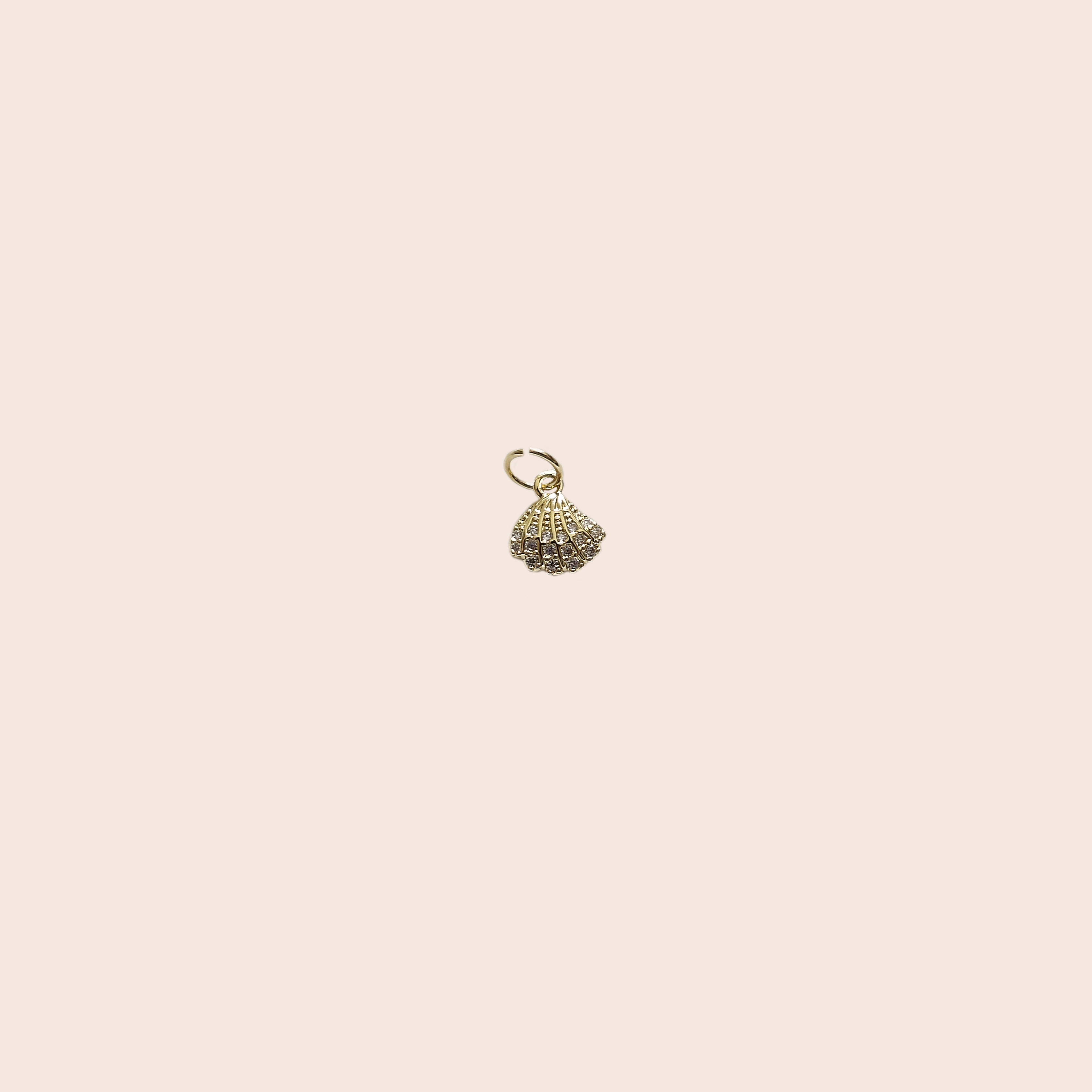 Mini Stone Shell Charm