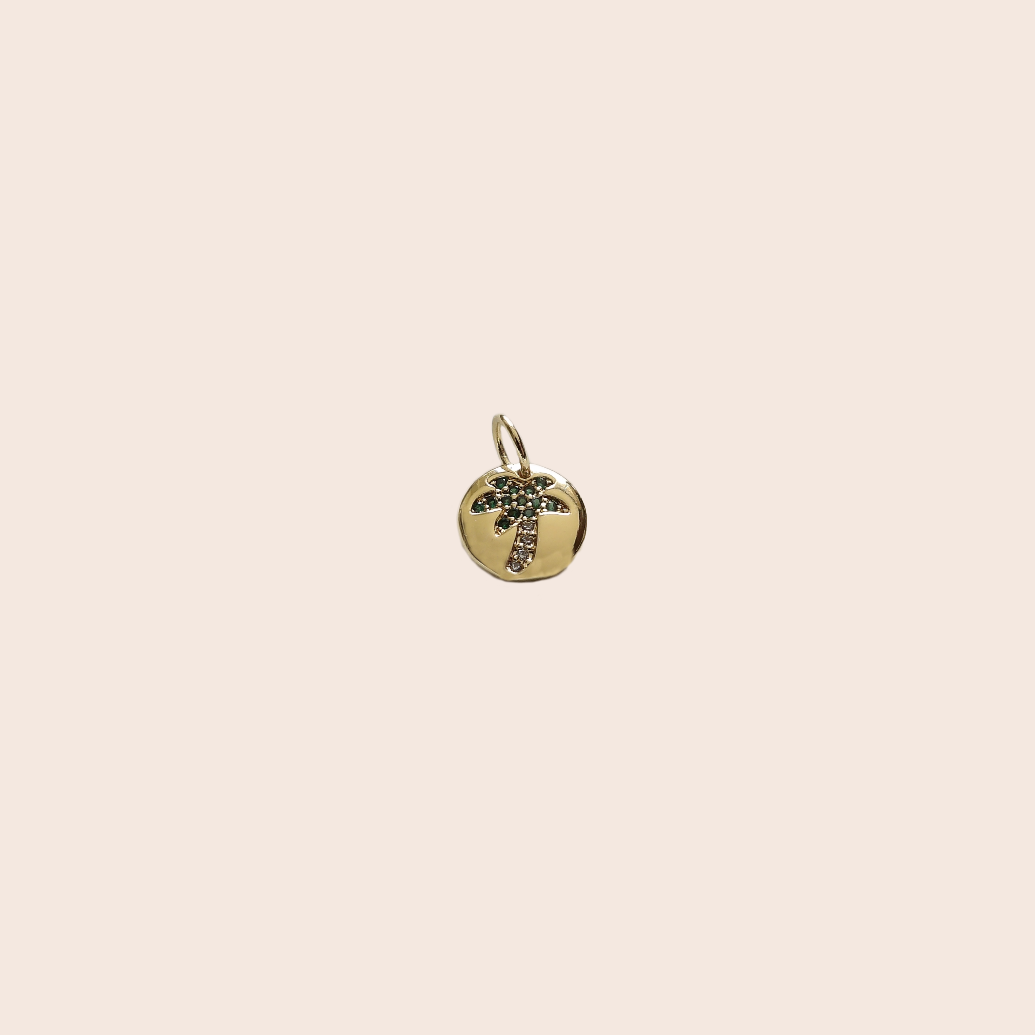 Palm Tree Coin Charm