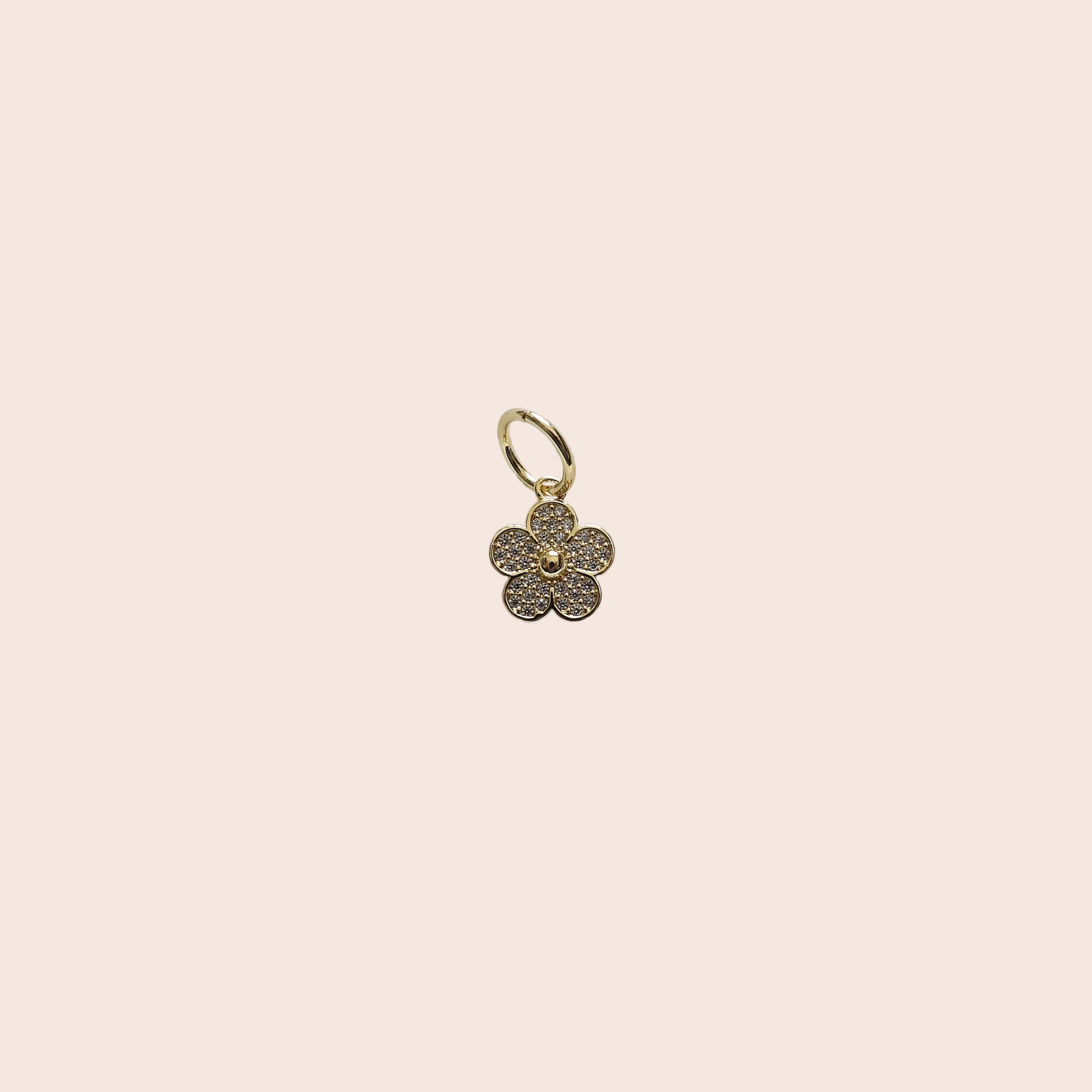 Stone Flower Charm